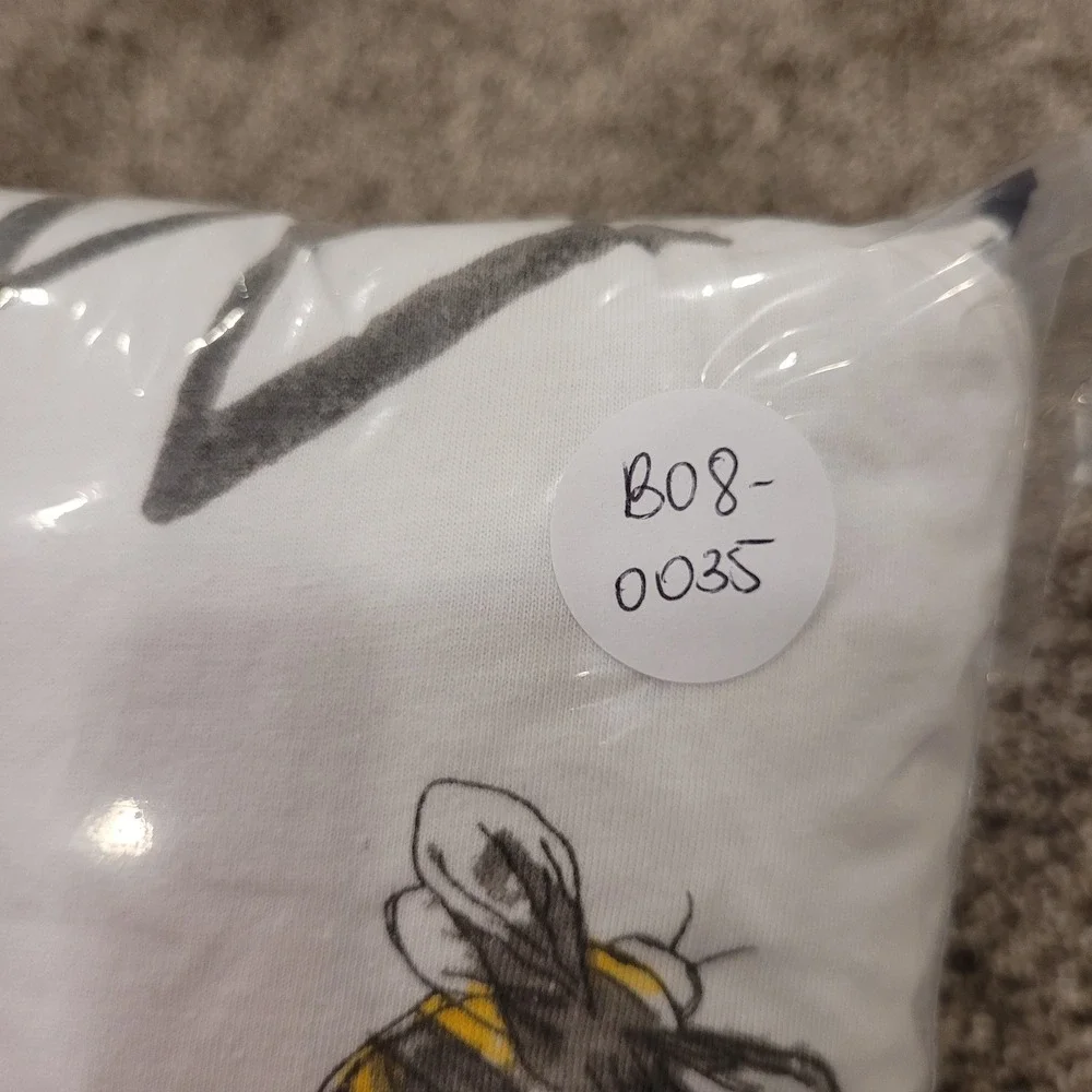 Burts Bees Baby Organic Cotton Reversible A-Bee-C Quilted Blanket Grey White
